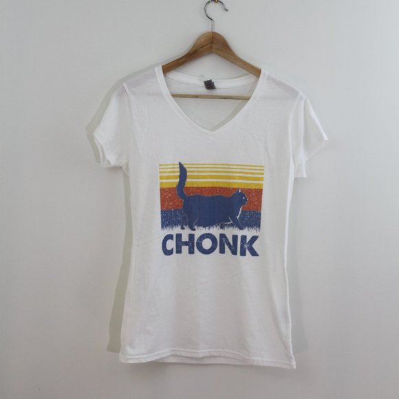 Chonk Cat Graphic Tee - Picture 1 of 3